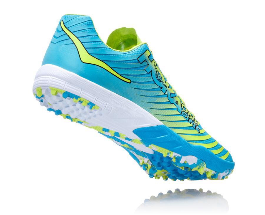 Hoka One One Spikes Mens Blue/Green - EVO XC - 64723TLIB